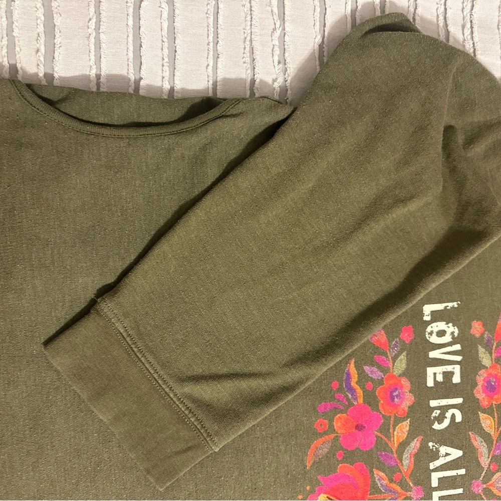 NATURAL LIFE Green Sweatshirt with Pockets - Picture 8 of 9
